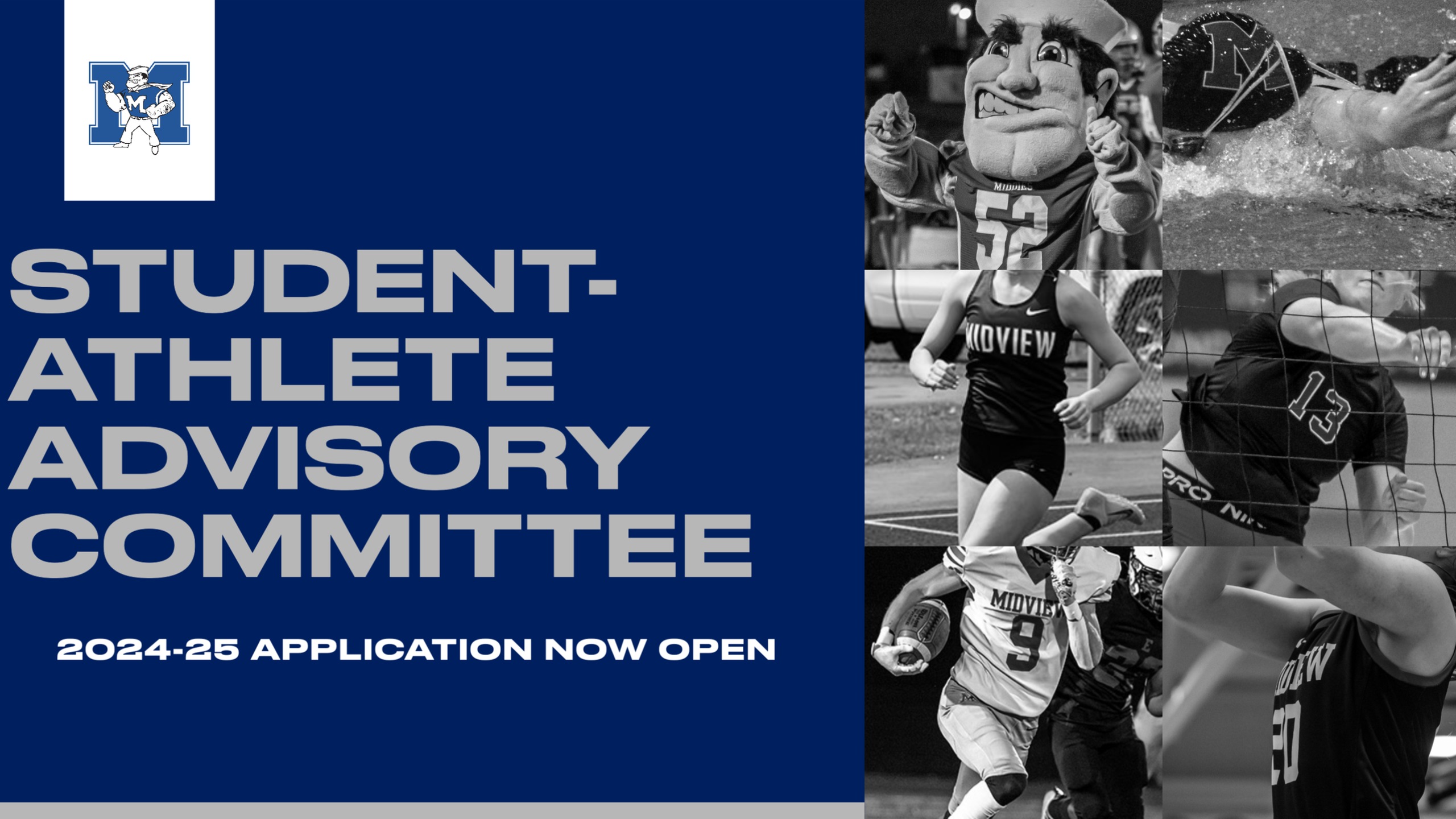 Applications for the 2024-25 Midview Student-Athlete Advisory Committee Now Open