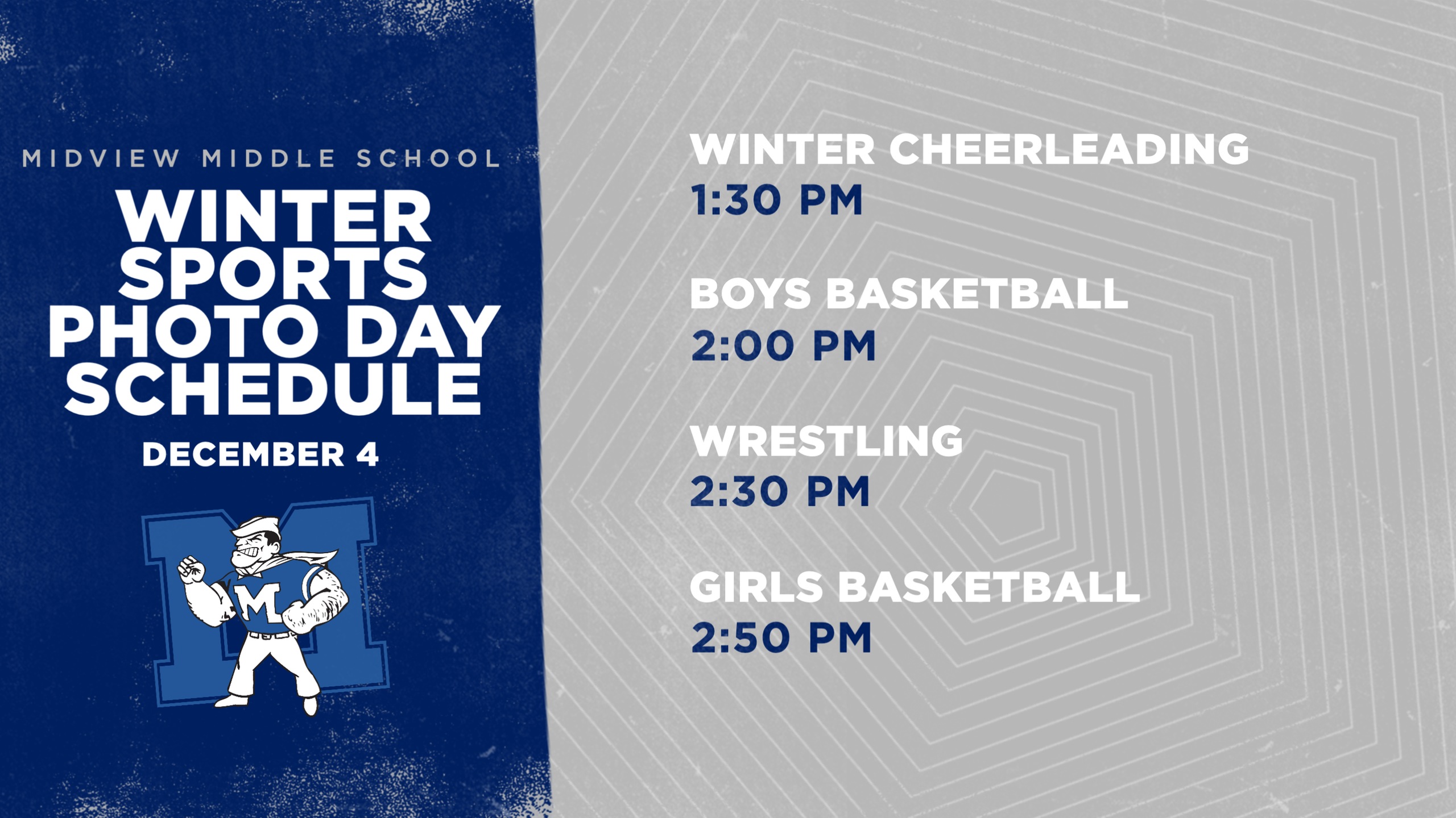 MMS Winter Sports Photos Scheduled for December 4