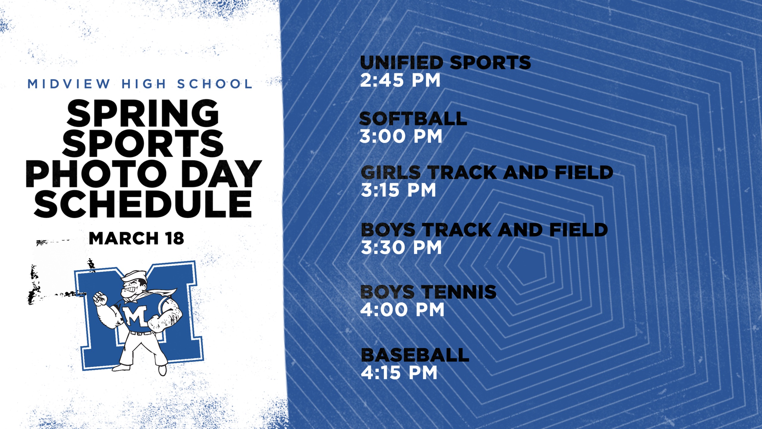 MHS Spring Sports Photos Scheduled for March 18