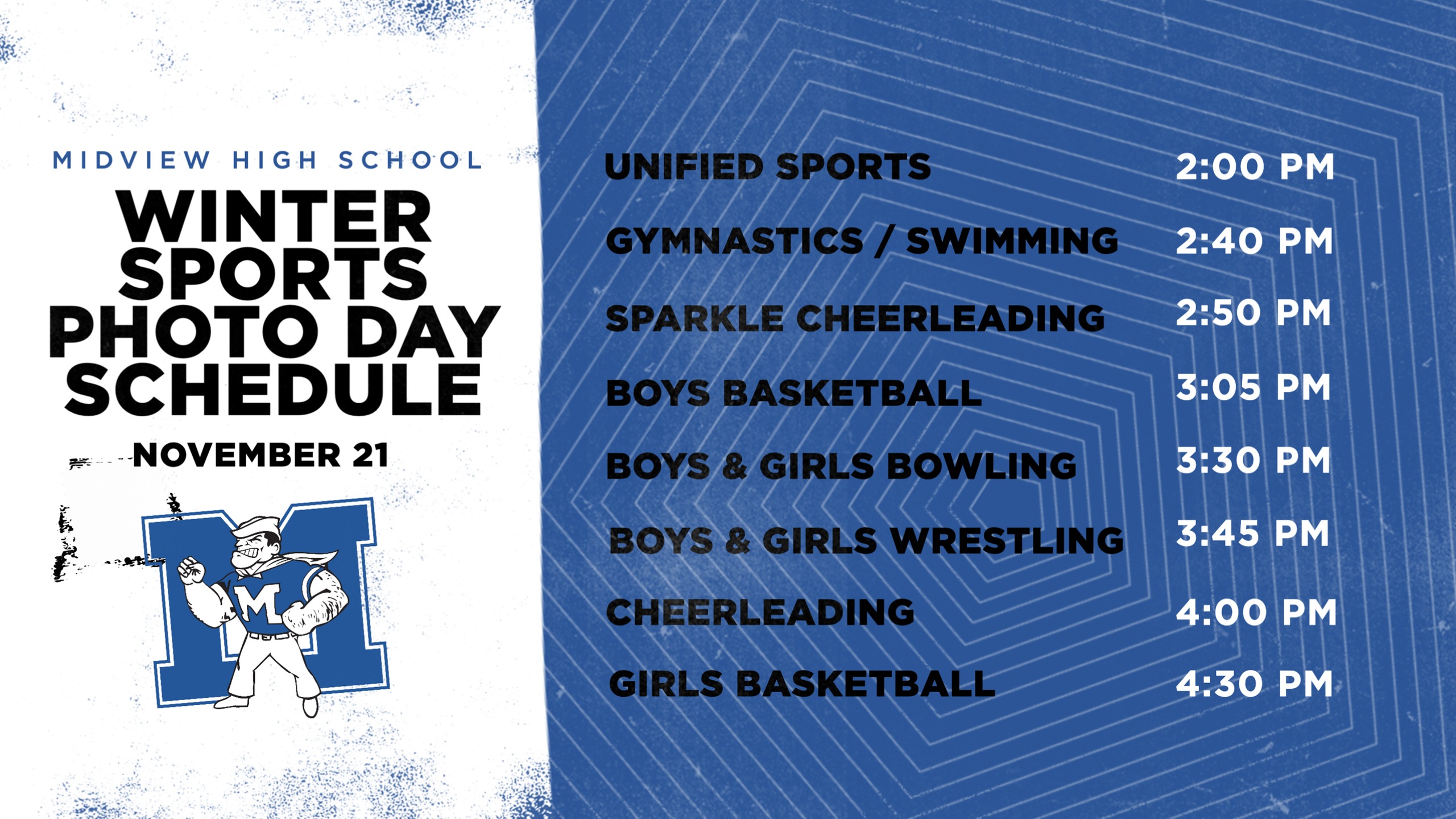 MHS Winter Sports Photos Scheduled for November 21