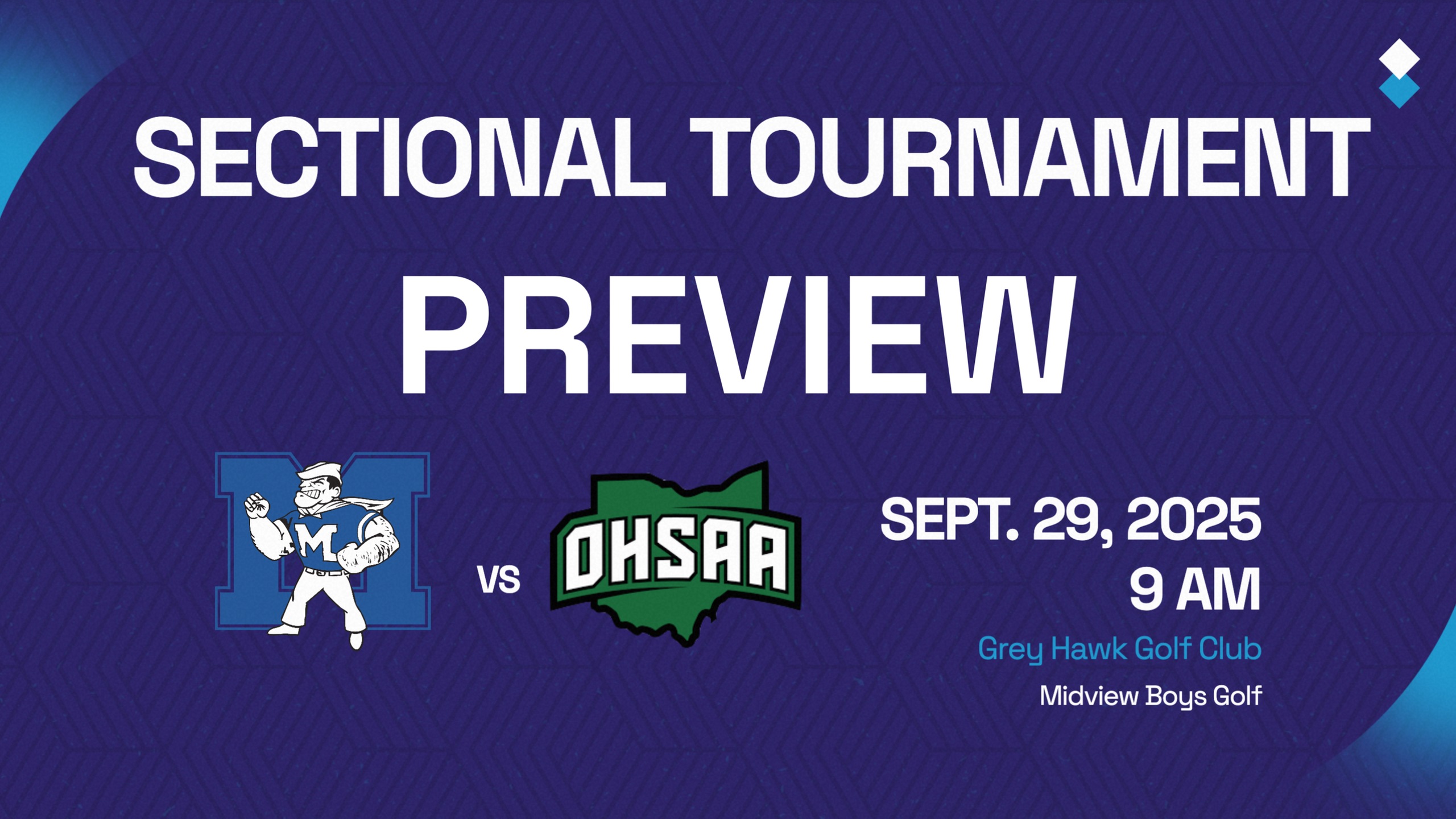Midview Boys Golf to compete in OHSAA Grey Hawk Sectional on September 29