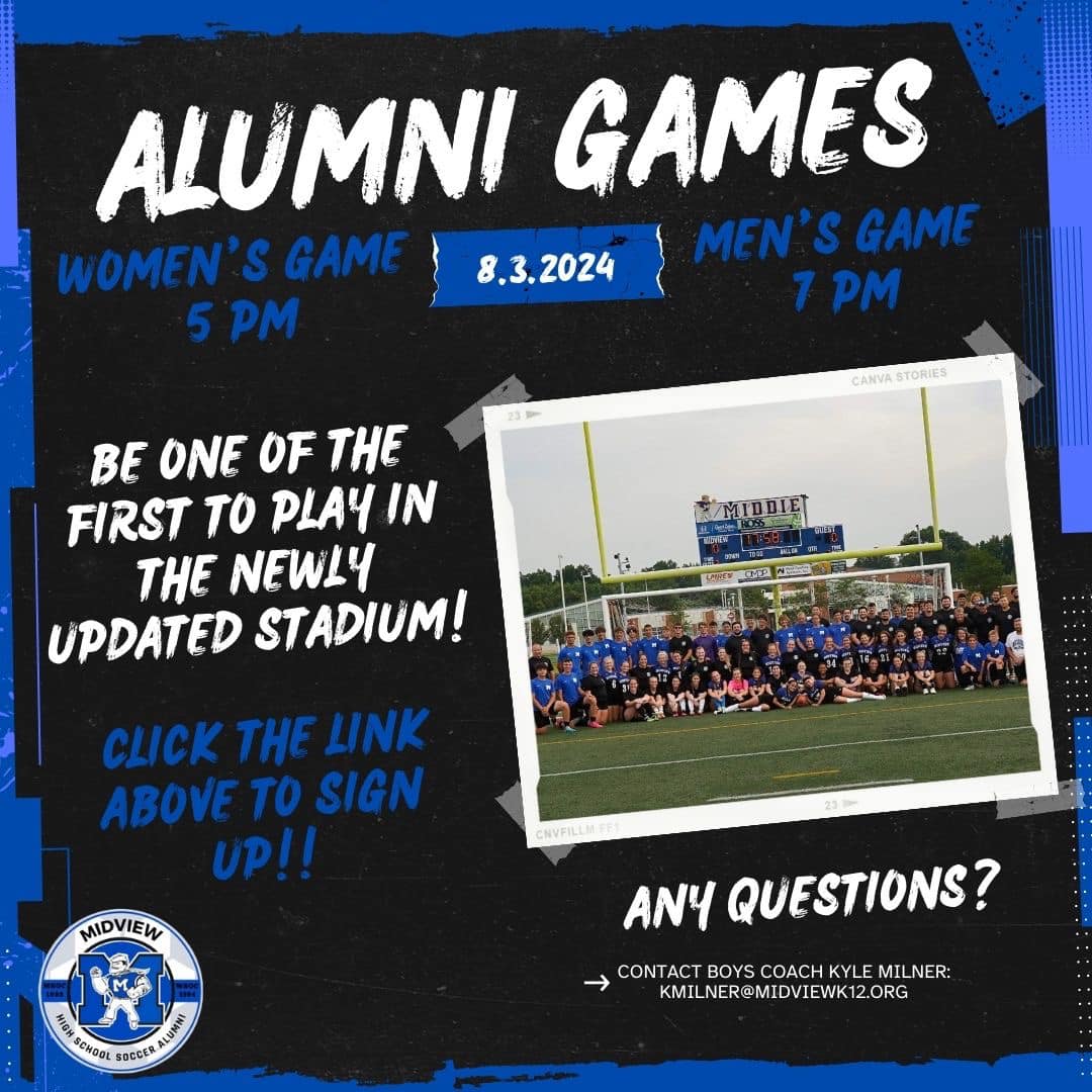 Midview Soccer Alumni Scrimmages August 11