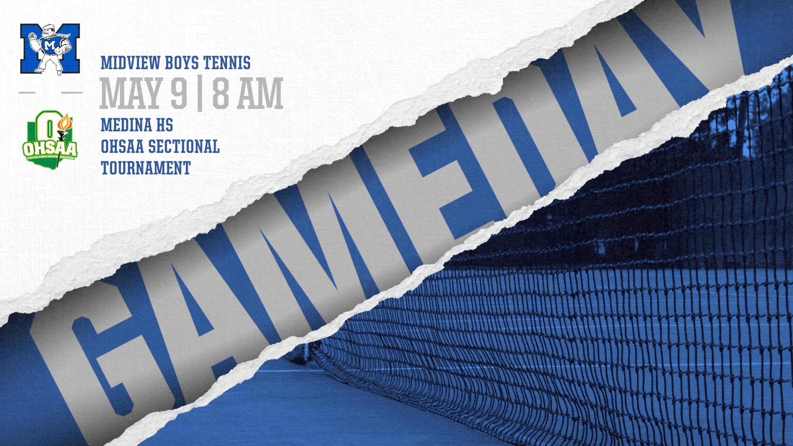 OHSAA Boys Tennis Sectional Play Begins May 9 at Medina