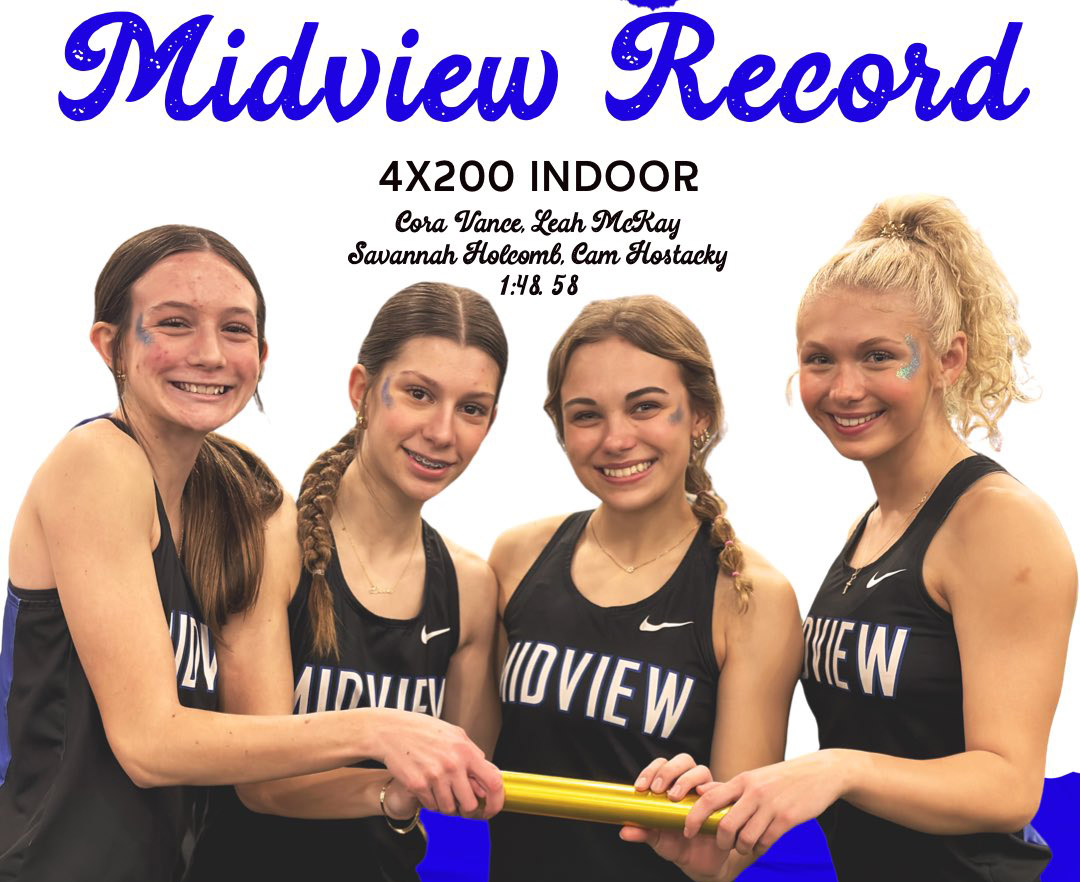 Midview Girls 4x200m Relay to Compete at OATCCC State Meet March 1