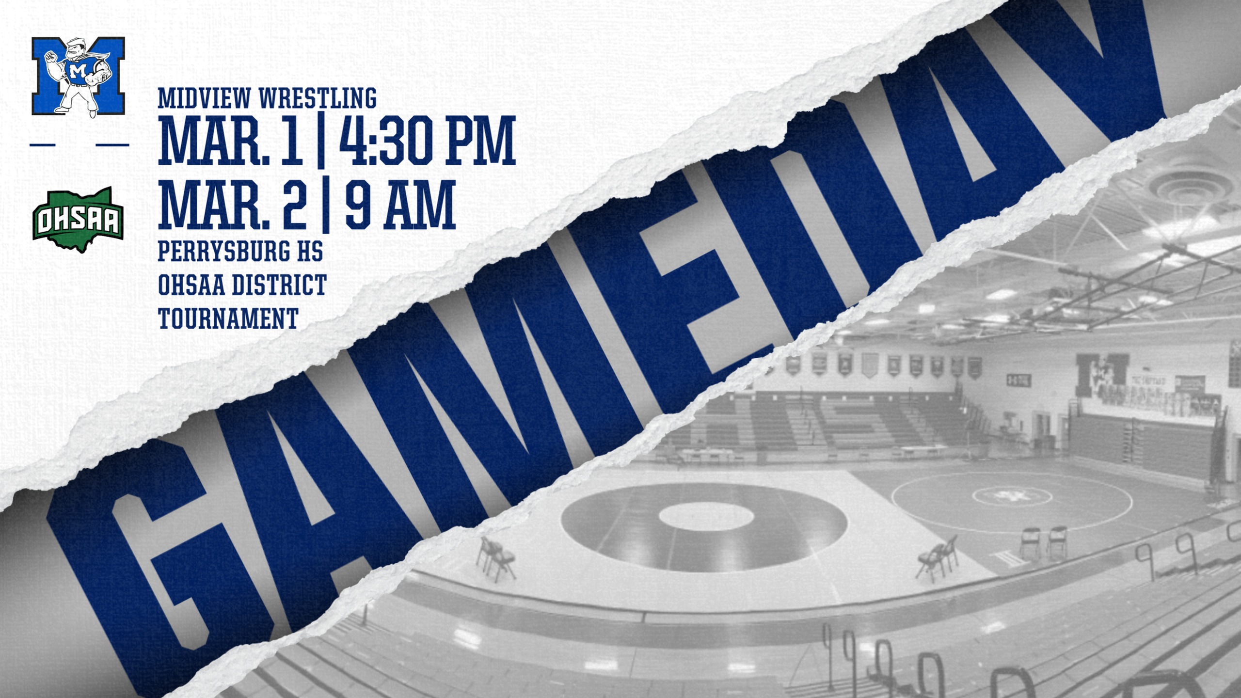 Midview Boys Wrestling to Compete in OHSAA Districts at Perrysburg