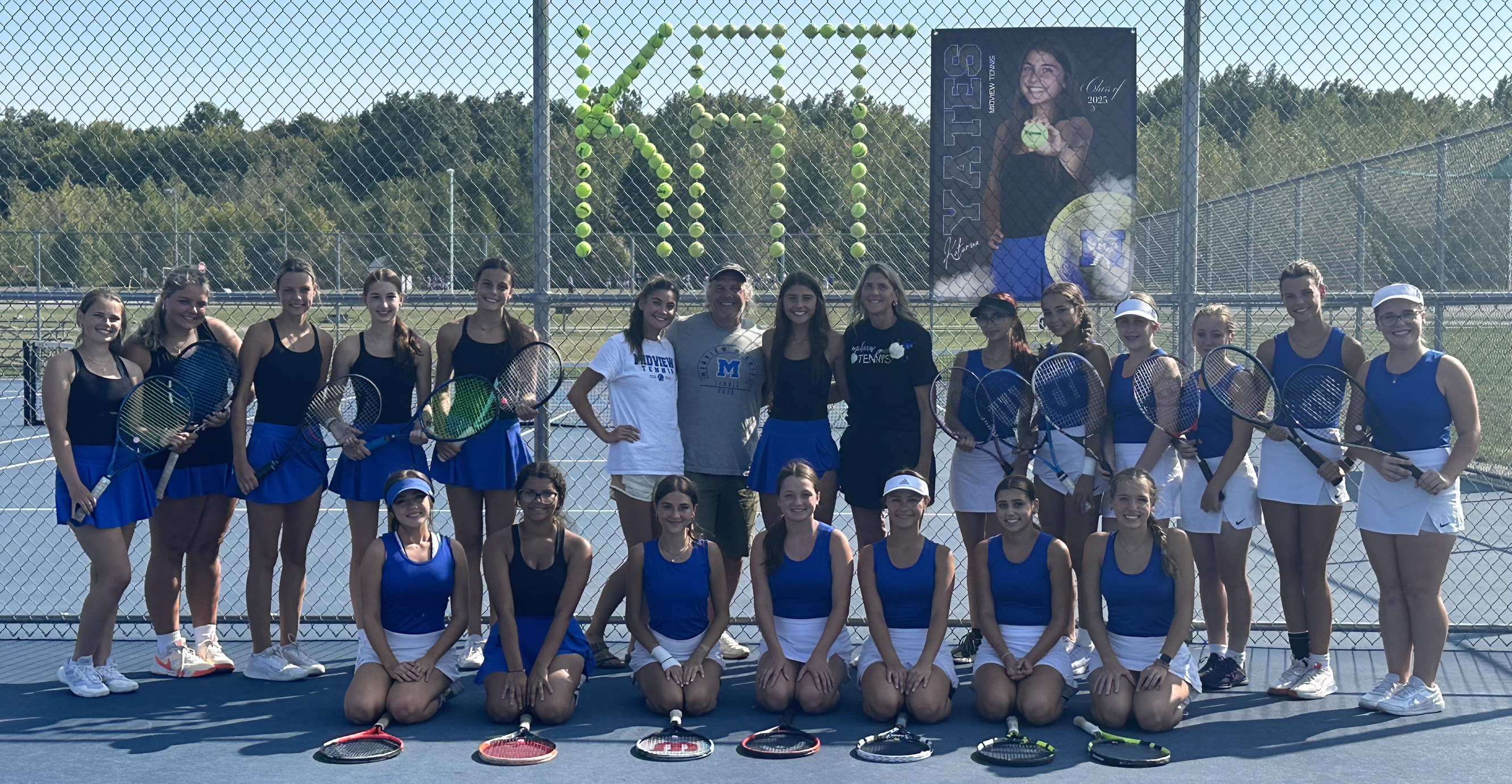 Midview Girls Tennis sweeps Elyria Catholic on Senior Day