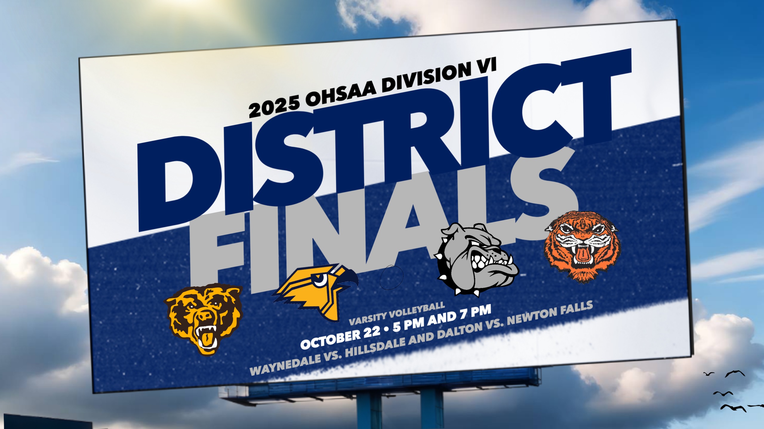 Midview to host a pair of OHSAA Division VI District Final Volleyball match-ups on October 22