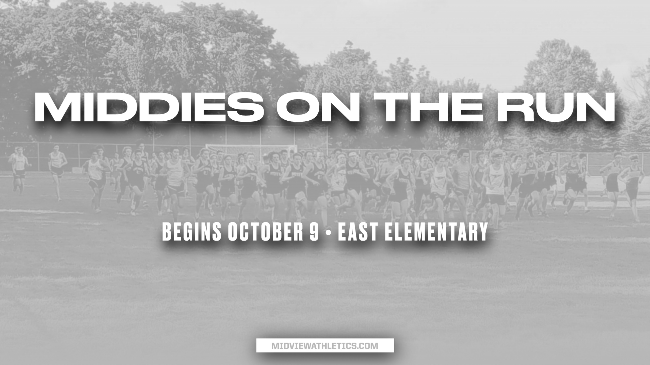 Middies on the Run Begins October 9